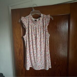 Adrianna Papell Multicolor Floral Top